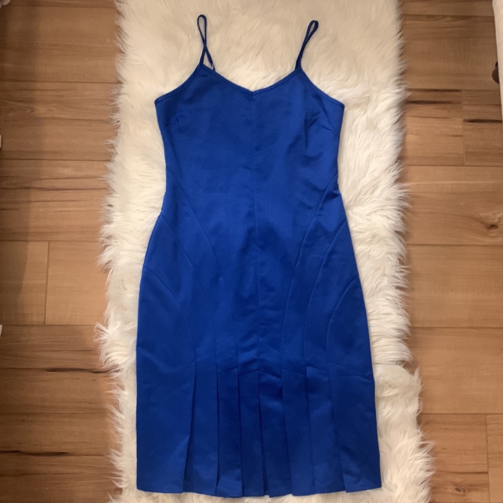 Blue cocktail party dress